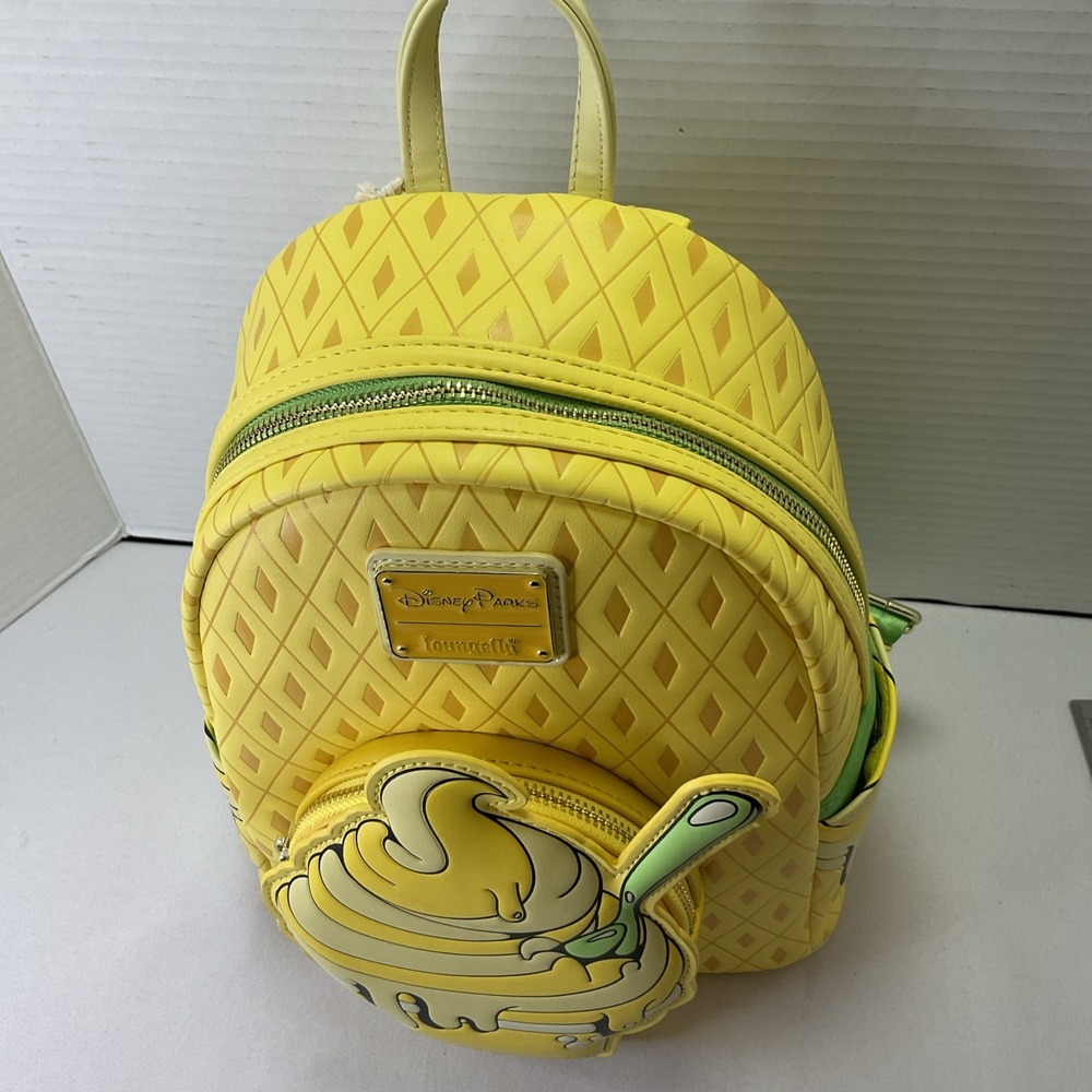 Loungefly Disney Parks Eats 2024 Pineapple Swirl Dole Whip Backpack Bag‎ - Picture 10 of 12